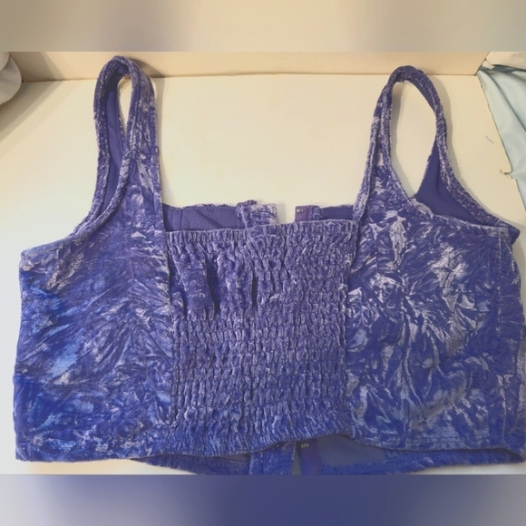 Wild Fable M purple Crushed Velvet Corset - Picture 12 of 14